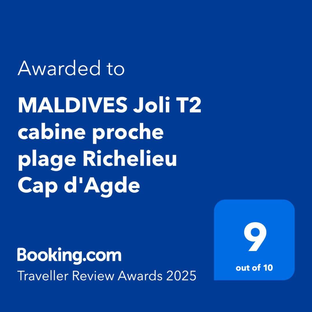 Maldives Joli T2 Cabine Proche Plage Richelieu Cap D'アグド エクステリア 写真